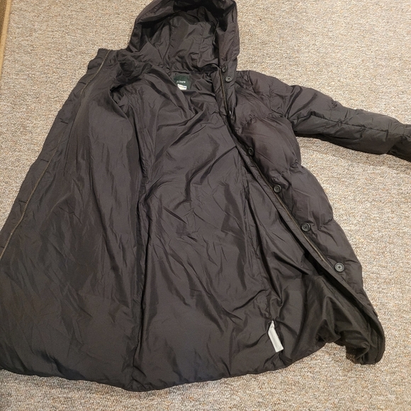 J. Crew Long Puffer Dark Brown Womens size Small  MISSING BELT - Picture 12 of 12